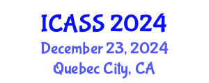 International Conference on Anthropological and Sociological Sciences (ICASS) December 23, 2024 - Quebec City, Canada