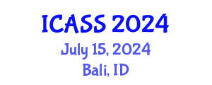 International Conference on Anthropological and Sociological Sciences (ICASS) July 15, 2024 - Bali, Indonesia
