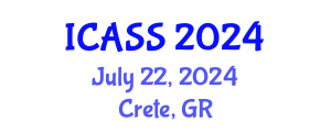 International Conference on Anthropological and Sociological Sciences (ICASS) July 22, 2024 - Crete, Greece
