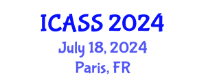 International Conference on Anthropological and Sociological Sciences (ICASS) July 18, 2024 - Paris, France