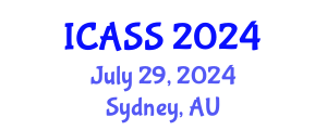 International Conference on Anthropological and Sociological Sciences (ICASS) July 29, 2024 - Sydney, Australia
