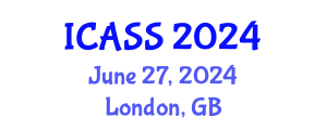 International Conference on Anthropological and Sociological Sciences (ICASS) June 27, 2024 - London, United Kingdom