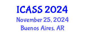 International Conference on Anthropological and Sociological Sciences (ICASS) November 25, 2024 - Buenos Aires, Argentina
