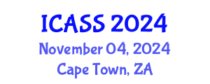 International Conference on Anthropological and Sociological Sciences (ICASS) November 04, 2024 - Cape Town, South Africa