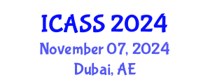 International Conference on Anthropological and Sociological Sciences (ICASS) November 07, 2024 - Dubai, United Arab Emirates