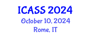 International Conference on Anthropological and Sociological Sciences (ICASS) October 10, 2024 - Rome, Italy