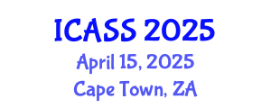 International Conference on Anthropological and Sociological Sciences (ICASS) April 15, 2025 - Cape Town, South Africa
