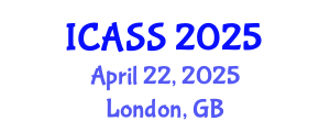 International Conference on Anthropological and Sociological Sciences (ICASS) April 22, 2025 - London, United Kingdom