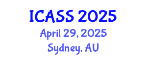 International Conference on Anthropological and Sociological Sciences (ICASS) April 29, 2025 - Sydney, Australia
