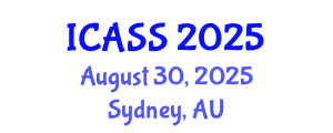 International Conference on Anthropological and Sociological Sciences (ICASS) August 30, 2025 - Sydney, Australia