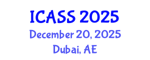 International Conference on Anthropological and Sociological Sciences (ICASS) December 20, 2025 - Dubai, United Arab Emirates
