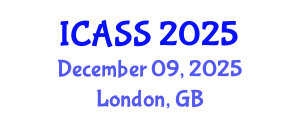 International Conference on Anthropological and Sociological Sciences (ICASS) December 09, 2025 - London, United Kingdom