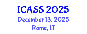International Conference on Anthropological and Sociological Sciences (ICASS) December 13, 2025 - Rome, Italy