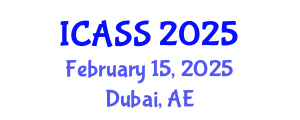 International Conference on Anthropological and Sociological Sciences (ICASS) February 15, 2025 - Dubai, United Arab Emirates