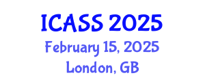 International Conference on Anthropological and Sociological Sciences (ICASS) February 15, 2025 - London, United Kingdom