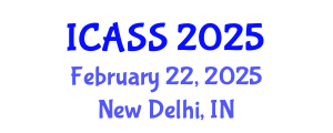 International Conference on Anthropological and Sociological Sciences (ICASS) February 22, 2025 - New Delhi, India