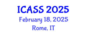 International Conference on Anthropological and Sociological Sciences (ICASS) February 18, 2025 - Rome, Italy
