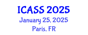 International Conference on Anthropological and Sociological Sciences (ICASS) January 25, 2025 - Paris, France