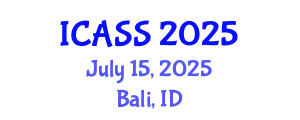International Conference on Anthropological and Sociological Sciences (ICASS) July 15, 2025 - Bali, Indonesia