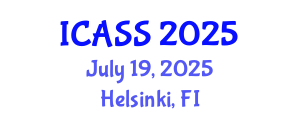 International Conference on Anthropological and Sociological Sciences (ICASS) July 19, 2025 - Helsinki, Finland