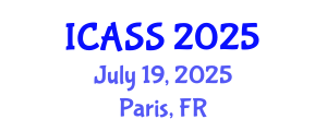 International Conference on Anthropological and Sociological Sciences (ICASS) July 19, 2025 - Paris, France