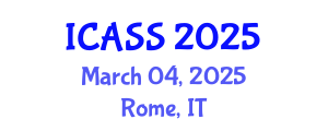 International Conference on Anthropological and Sociological Sciences (ICASS) March 04, 2025 - Rome, Italy