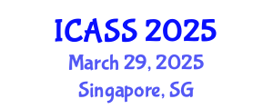 International Conference on Anthropological and Sociological Sciences (ICASS) March 29, 2025 - Singapore, Singapore