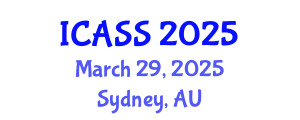 International Conference on Anthropological and Sociological Sciences (ICASS) March 29, 2025 - Sydney, Australia