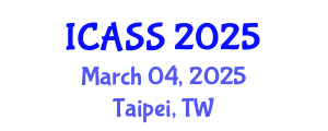International Conference on Anthropological and Sociological Sciences (ICASS) March 04, 2025 - Taipei, Taiwan