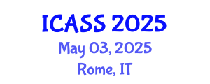 International Conference on Anthropological and Sociological Sciences (ICASS) May 03, 2025 - Rome, Italy