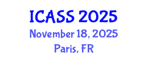 International Conference on Anthropological and Sociological Sciences (ICASS) November 18, 2025 - Paris, France