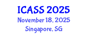 International Conference on Anthropological and Sociological Sciences (ICASS) November 18, 2025 - Singapore, Singapore