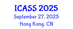 International Conference on Anthropological and Sociological Sciences (ICASS) September 27, 2025 - Hong Kong, China