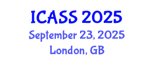 International Conference on Anthropological and Sociological Sciences (ICASS) September 23, 2025 - London, United Kingdom