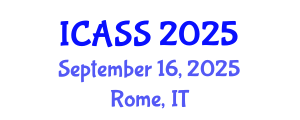International Conference on Anthropological and Sociological Sciences (ICASS) September 16, 2025 - Rome, Italy