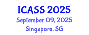International Conference on Anthropological and Sociological Sciences (ICASS) September 09, 2025 - Singapore, Singapore