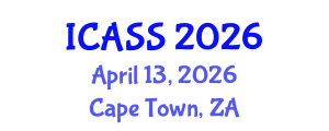 International Conference on Anthropological and Sociological Sciences (ICASS) April 13, 2026 - Cape Town, South Africa International Conference on Anthropological and Sociological Sciences (ICASS) April 13, 2026 - Cape Town, South Africa