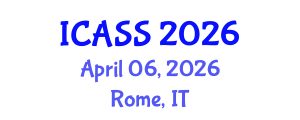 International Conference on Anthropological and Sociological Sciences (ICASS) April 06, 2026 - Rome, Italy