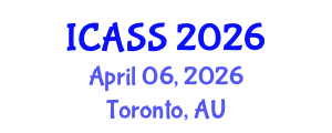International Conference on Anthropological and Sociological Sciences (ICASS) April 06, 2026 - Toronto, Australia International Conference on Anthropological and Sociological Sciences (ICASS) April 06, 2026 - Toronto, Australia