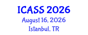 International Conference on Anthropological and Sociological Sciences (ICASS) August 16, 2026 - Istanbul, Turkey International Conference on Anthropological and Sociological Sciences (ICASS) August 16, 2026 - Istanbul, Turkey