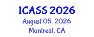 International Conference on Anthropological and Sociological Sciences (ICASS) August 05, 2026 - Montreal, Canada International Conference on Anthropological and Sociological Sciences (ICASS) August 05, 2026 - Montreal, Canada