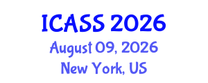 International Conference on Anthropological and Sociological Sciences (ICASS) August 09, 2026 - New York, United States International Conference on Anthropological and Sociological Sciences (ICASS) August 09, 2026 - New York, United States