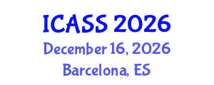 International Conference on Anthropological and Sociological Sciences (ICASS) December 16, 2026 - Barcelona, Spain International Conference on Anthropological and Sociological Sciences (ICASS) December 16, 2026 - Barcelona, Spain