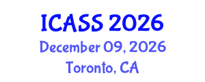 International Conference on Anthropological and Sociological Sciences (ICASS) December 09, 2026 - Toronto, Canada International Conference on Anthropological and Sociological Sciences (ICASS) December 09, 2026 - Toronto, Canada