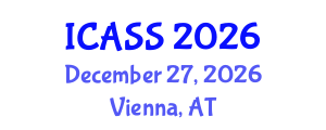 International Conference on Anthropological and Sociological Sciences (ICASS) December 27, 2026 - Vienna, Austria International Conference on Anthropological and Sociological Sciences (ICASS) December 27, 2026 - Vienna, Austria