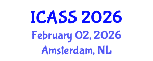 International Conference on Anthropological and Sociological Sciences (ICASS) February 02, 2026 - Amsterdam, Netherlands International Conference on Anthropological and Sociological Sciences (ICASS) February 02, 2026 - Amsterdam, Netherlands