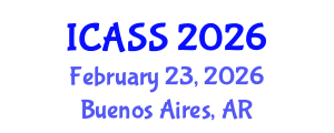International Conference on Anthropological and Sociological Sciences (ICASS) February 23, 2026 - Buenos Aires, Argentina International Conference on Anthropological and Sociological Sciences (ICASS) February 23, 2026 - Buenos Aires, Argentina