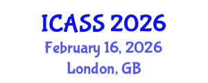 International Conference on Anthropological and Sociological Sciences (ICASS) February 16, 2026 - London, United Kingdom