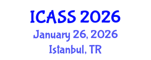 International Conference on Anthropological and Sociological Sciences (ICASS) January 26, 2026 - Istanbul, Turkey International Conference on Anthropological and Sociological Sciences (ICASS) January 26, 2026 - Istanbul, Turkey