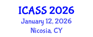 International Conference on Anthropological and Sociological Sciences (ICASS) January 12, 2026 - Nicosia, Cyprus International Conference on Anthropological and Sociological Sciences (ICASS) January 12, 2026 - Nicosia, Cyprus